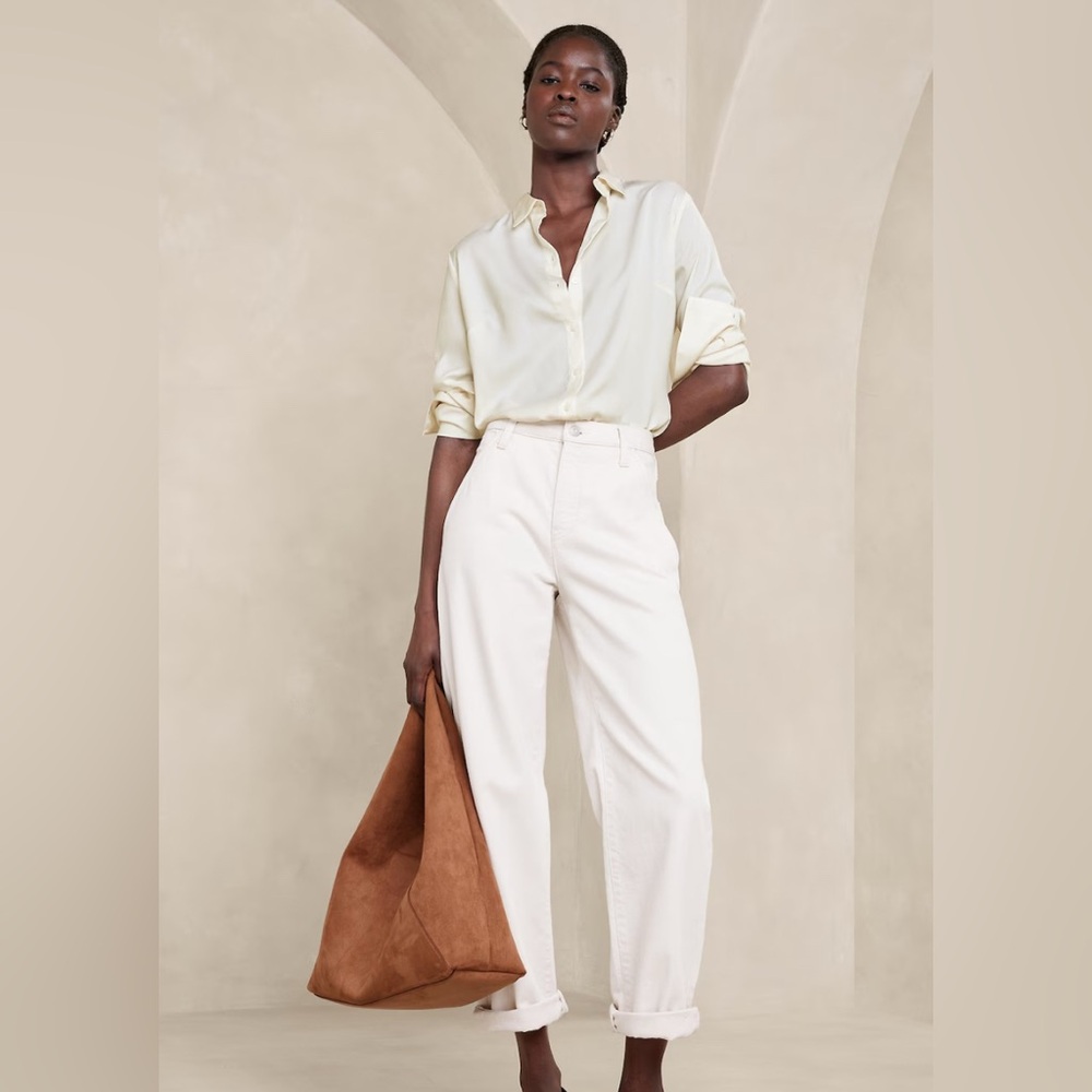 BANANA REPUBLIC SILKY CLASSIC SHIRT - Picture 3 of 6